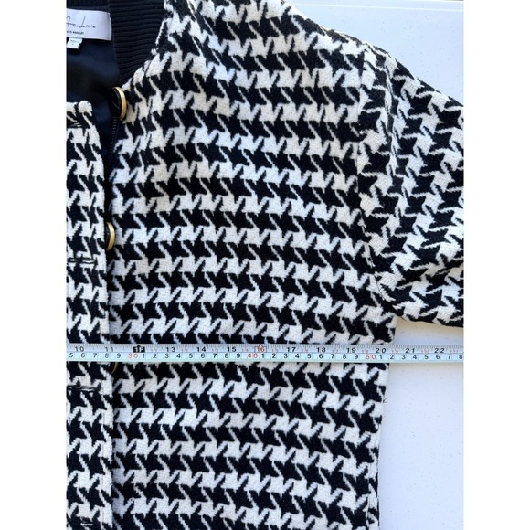 Oversized Houndstooth Bomber L'Academie Sophia Jacket SOLD OUT ON REVOLVE Small - Picture 13 of 13